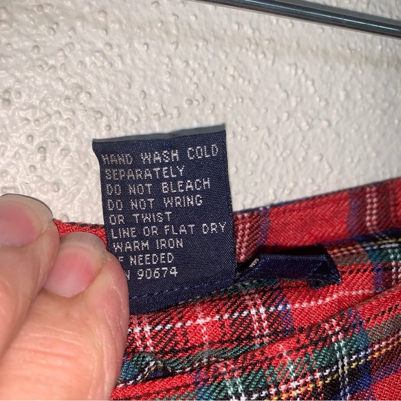 Boston Proper plaid mini skort. - Picture 3 of 13